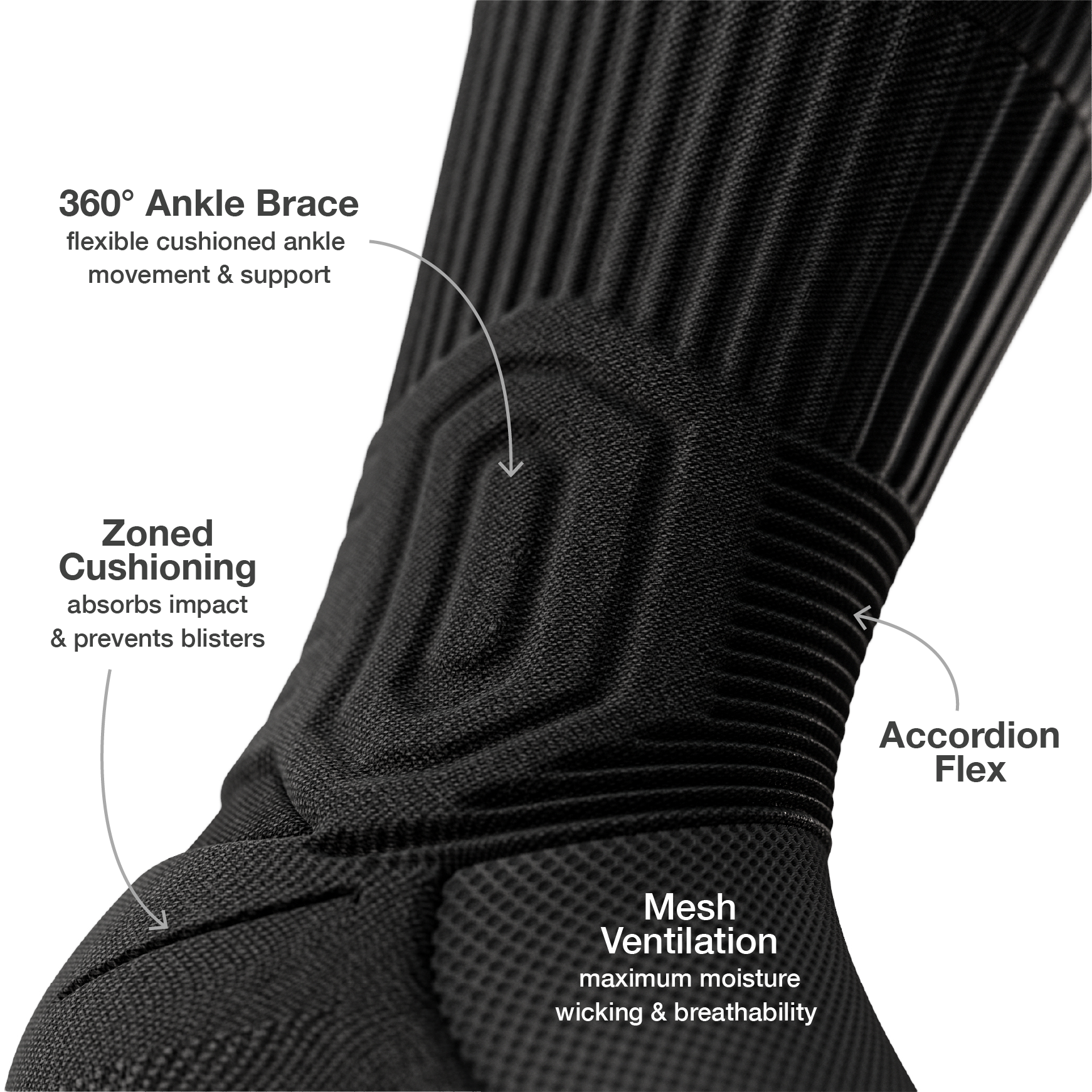 CloudFusion™ Athletic Cushioned Crew Socks